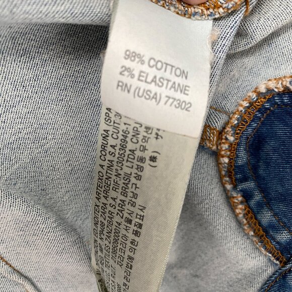 🎬✨Umbrella Academy - Zara TRAFALUC - Denim Jacket/Button Up Cotton Shirt - Picture 8 of 12